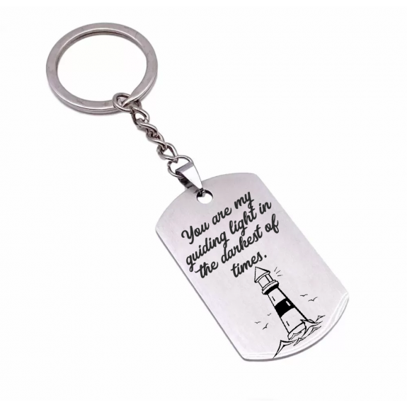 Breloc personalizat pentru iubit/iubita din inox